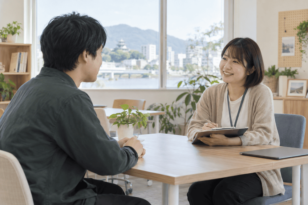 佐賀市の就労継続支援B型事業所で軽作業に取り組む利用者